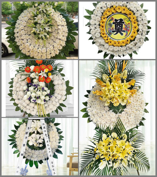 山西太原清徐县孟封镇师家堡村花圈速递